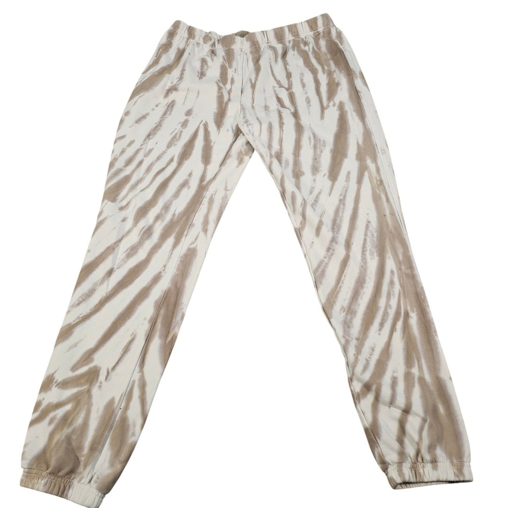 Good American Tan Cream Tie Dye Jogger Sweatpants GSO275NA Size 3 L XL